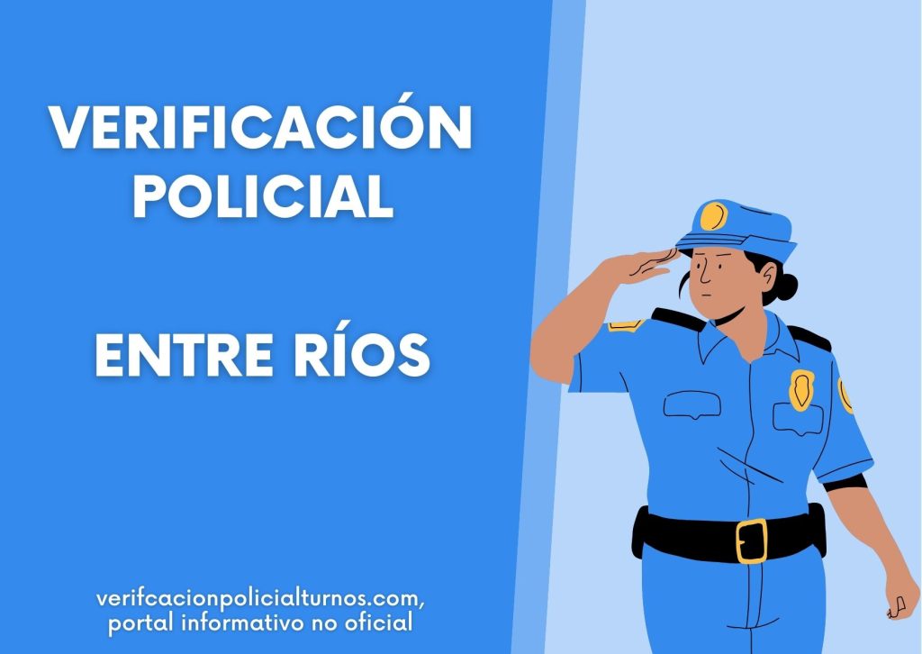 Turnos para la Verificación Policial en Entre Ríos