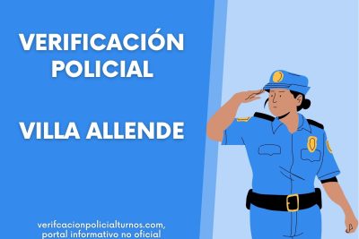 Turnos para la Verificación Policial en Villa Allende